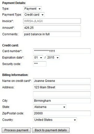 Processing Additional Payments